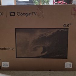 SYLVOX New 43” Outdoor Smart TV, Superior Waterproof Performance, Upgraded Matte Finish for Enhanced Anti-Glare Effect, Full Metal, with Dolby Atoms, 