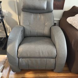 Leather Gravity Recliner Electric