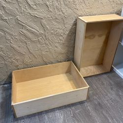 Two Solid Wood Storage Boxes - $10 EACH - See My Other Items 😄