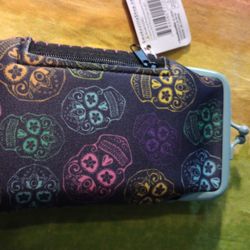 NWT Multicolored Skullcandy Cigarette Pouch Card And Lighter Holder