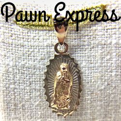 14K Our Lady Of Guadalupe Religious Pendant Only 