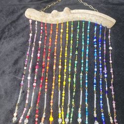 Handmade Beaded Rainbow Suncatcher