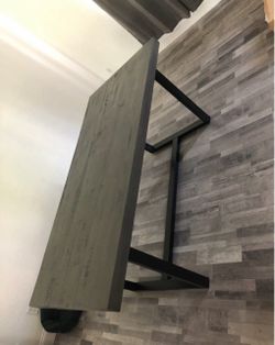Gray/black Bench kitchen table $150 OBO