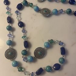 Chaps Turquoise 34” Necklace 