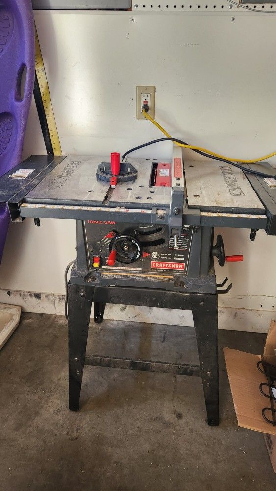 Craftsmen table saw