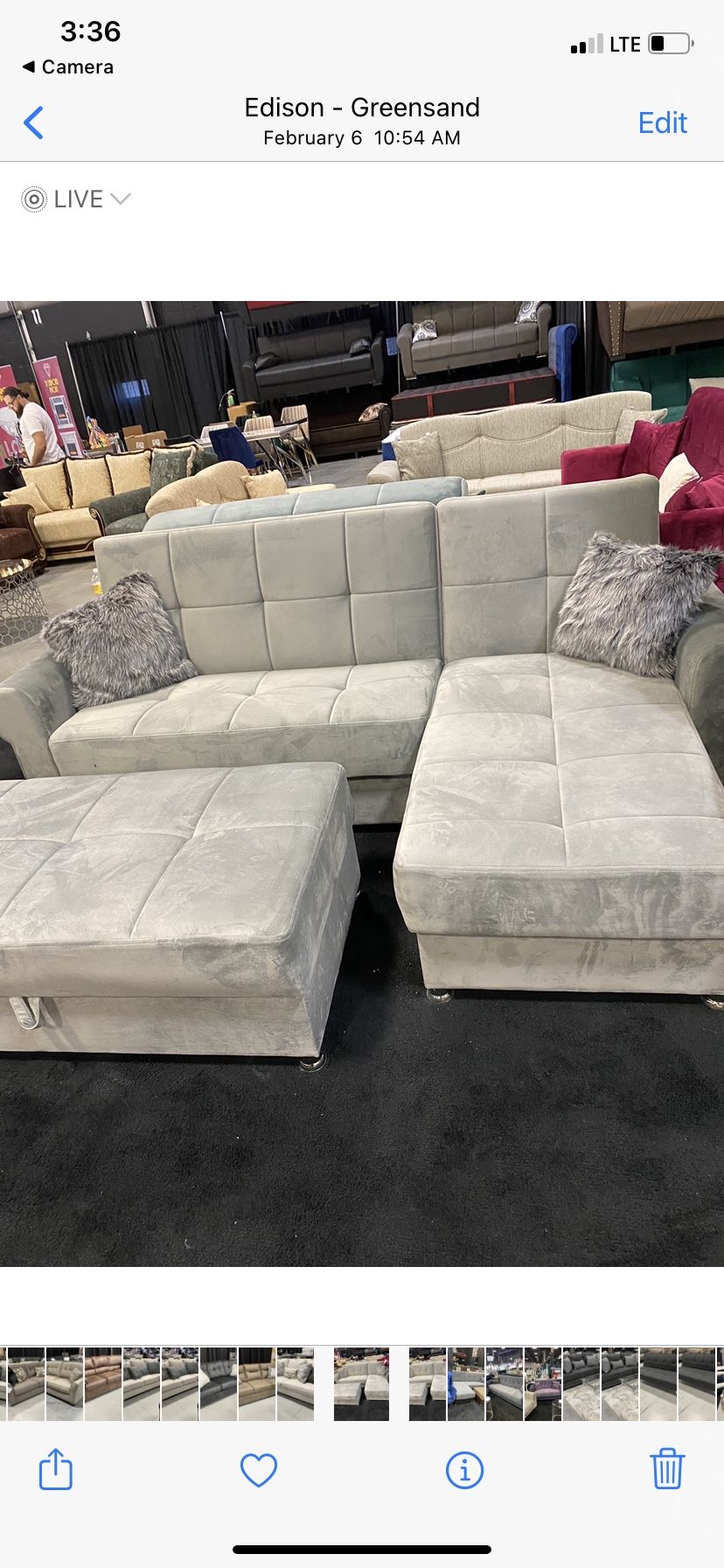 Sofa Bed Sectional In Stock For Immediate Delivery