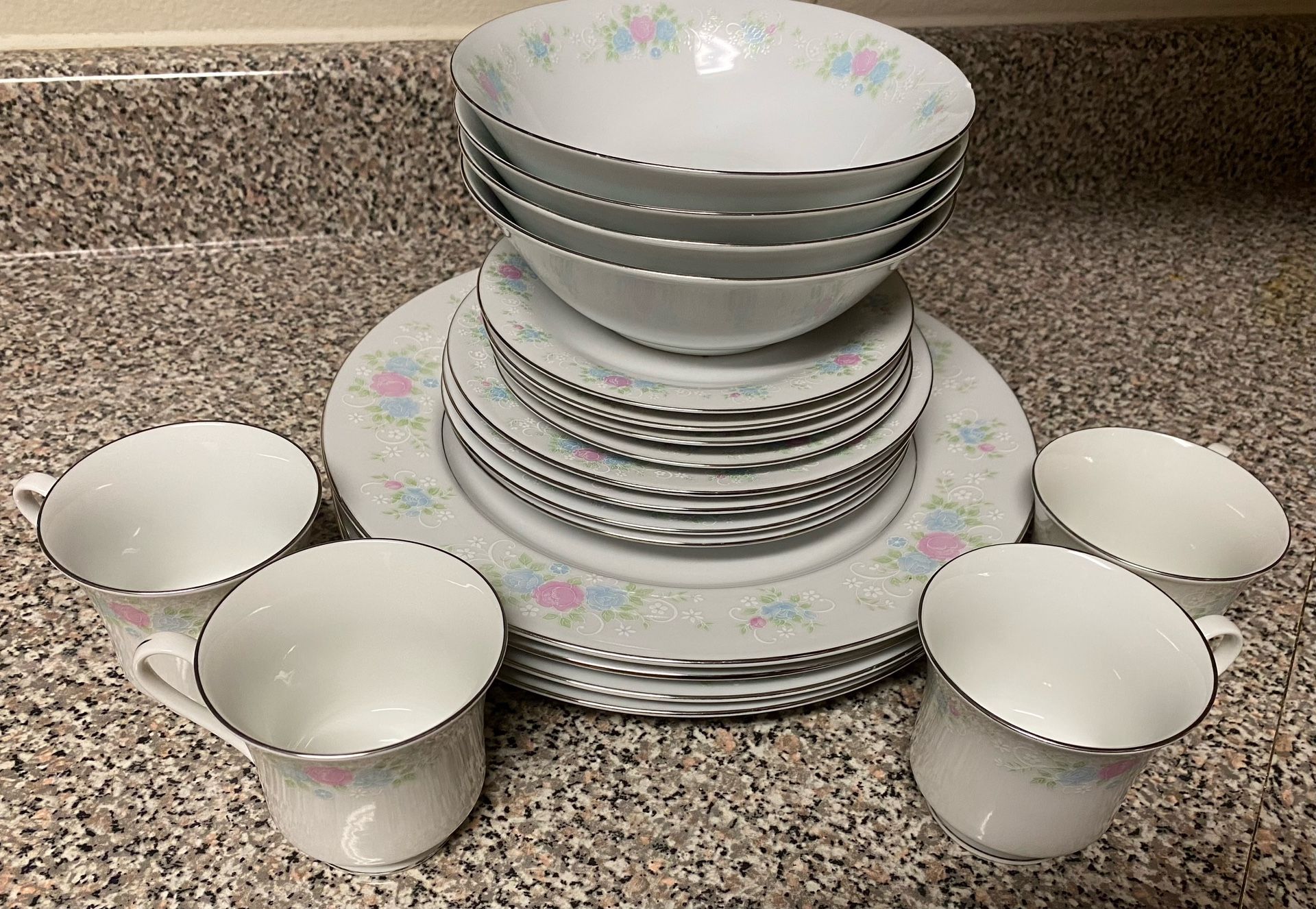 Prestige China Garden 20 Pieces; 4 Sets