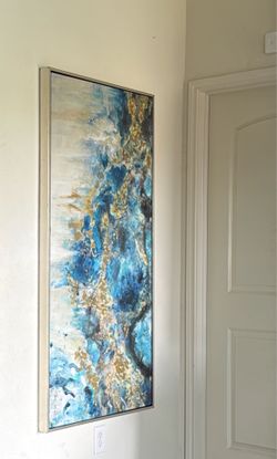 Nice large framed canvas painting