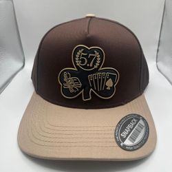 5.7 CLOVER HAT. Ranch life hats.  Hats. Cachuchas. Way cap. SnapBack. LA NY. CT. Trakas. Trucker hat, high desert headwear. Baseball hats. Football ha