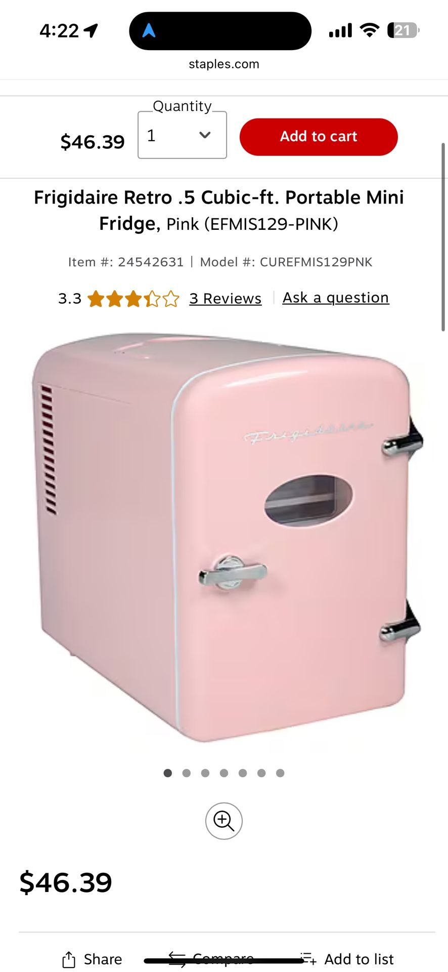 Mini Fridge 