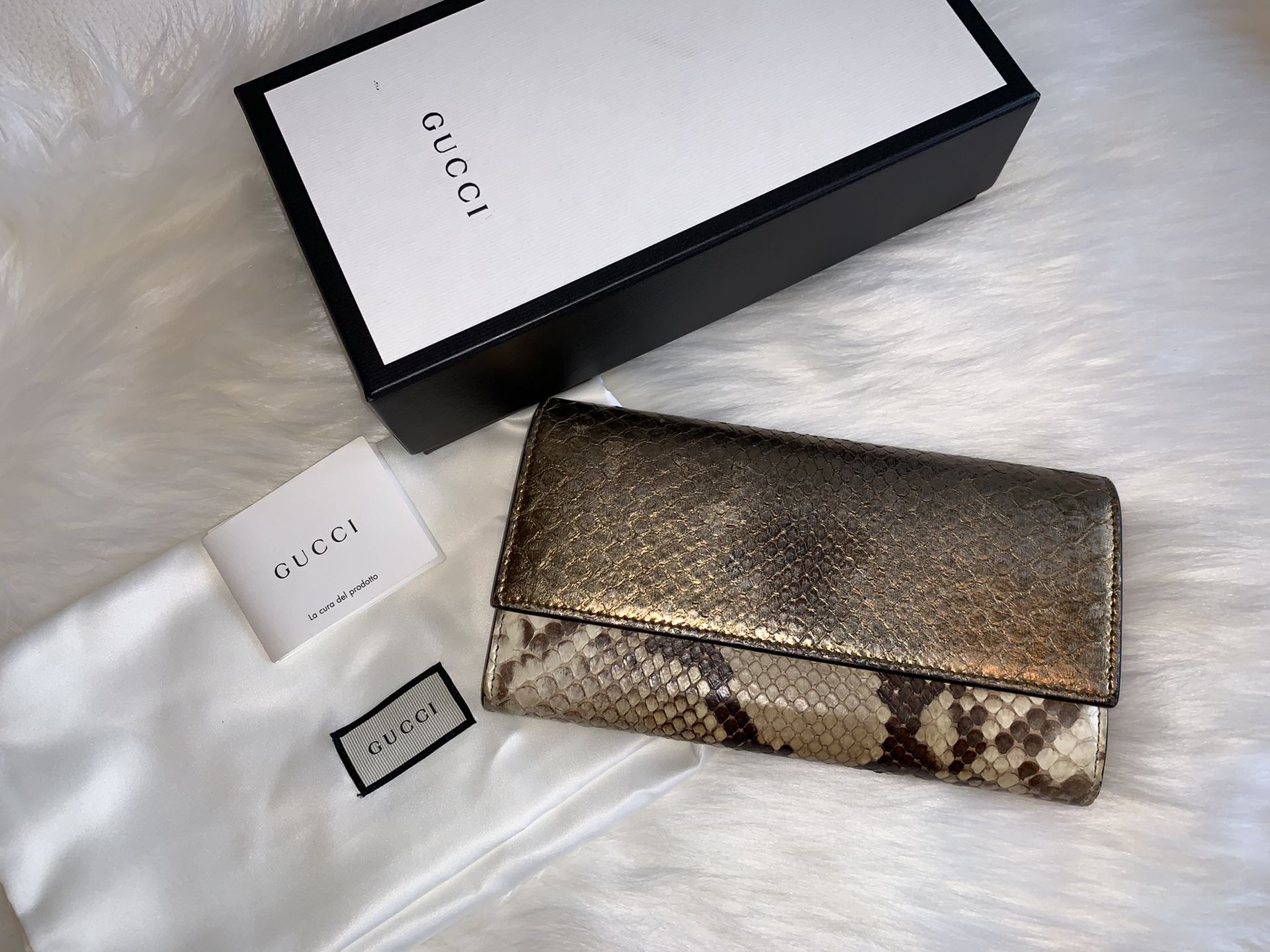 Gucci python wallet