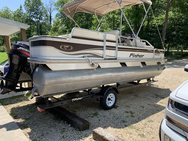 2001 fisher pontoon boat