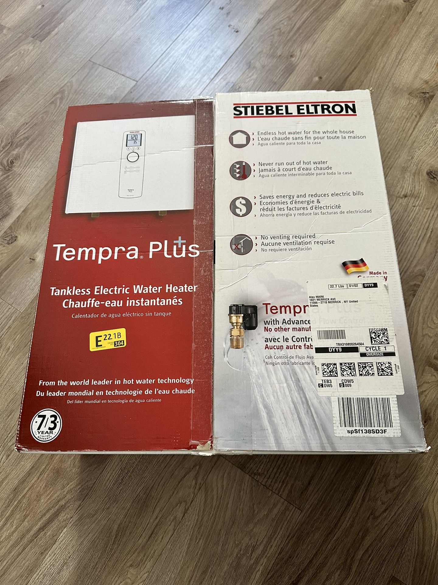 Stiebel Eltron Tankless Water Heater - Tempra 29 Trend – Electric, On Demand Hot Water, Eco, White