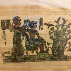 Ancient Egyptian Art On Papyrus