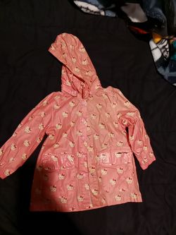 Girls Hello Kitty raincoat sz 3/4