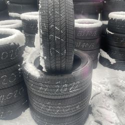 275/50/22 Bridgestone 275/50R22 set of matching used tires in great condition 400$ for 4 tires plus tax.  Mount available but not included. City tires