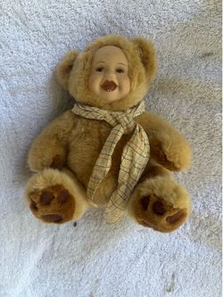 vintage 1997 Anne Geddes "Baby Bears" plush doll