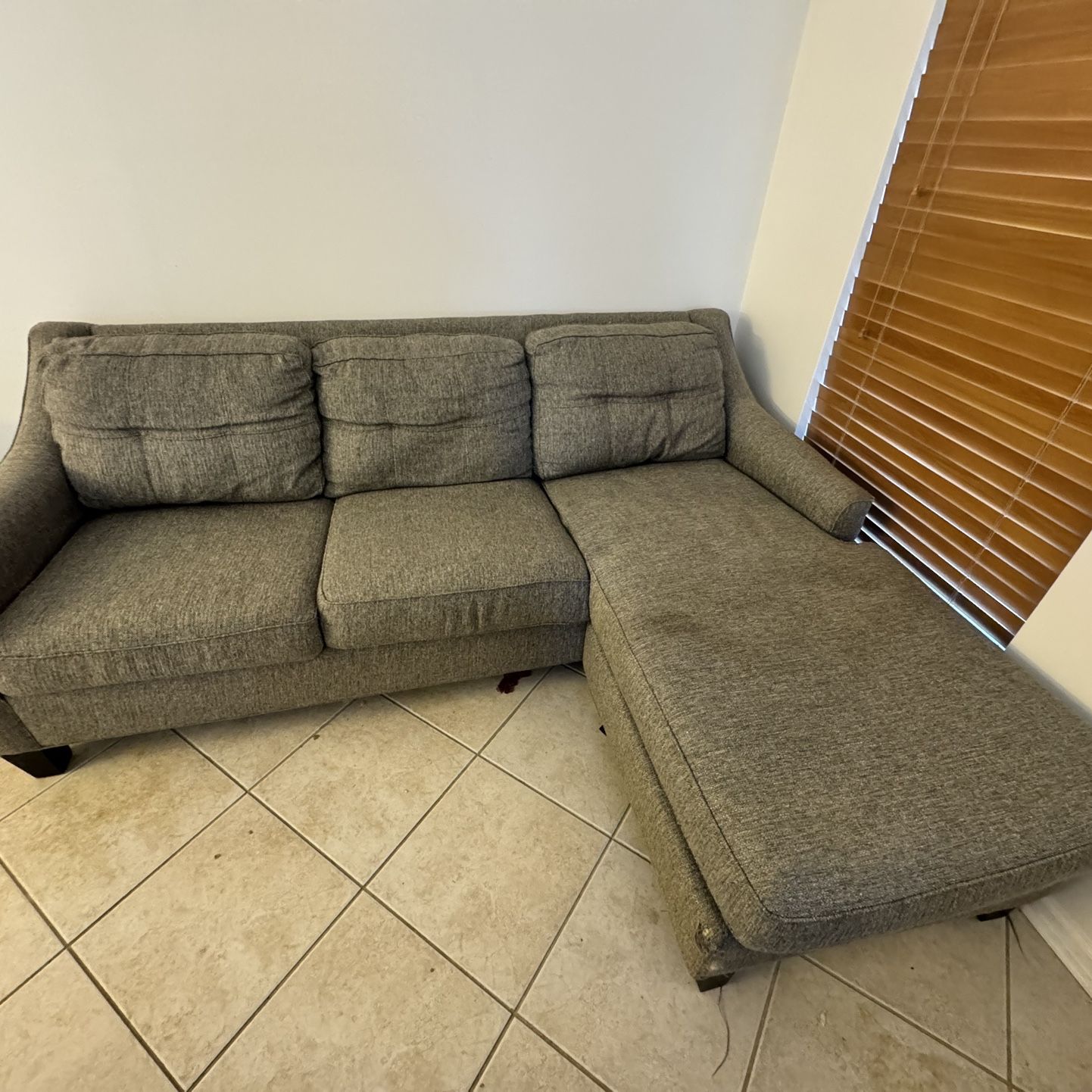 Used Sleeper Sofa with Chaise & Pull-Out Bed