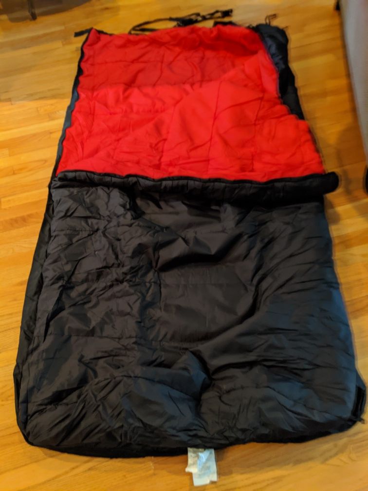 Hollow fill sleeping bag