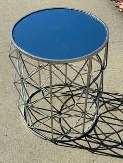 Mirror end table