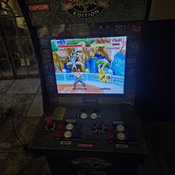 Vintage Street Fight 2 Champion Edition, Super Street Fighter 2 The New Challengers, And Super Street Fighter Turbo Arcade Machine 