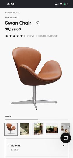 Original Fritz Hansen leather chair
