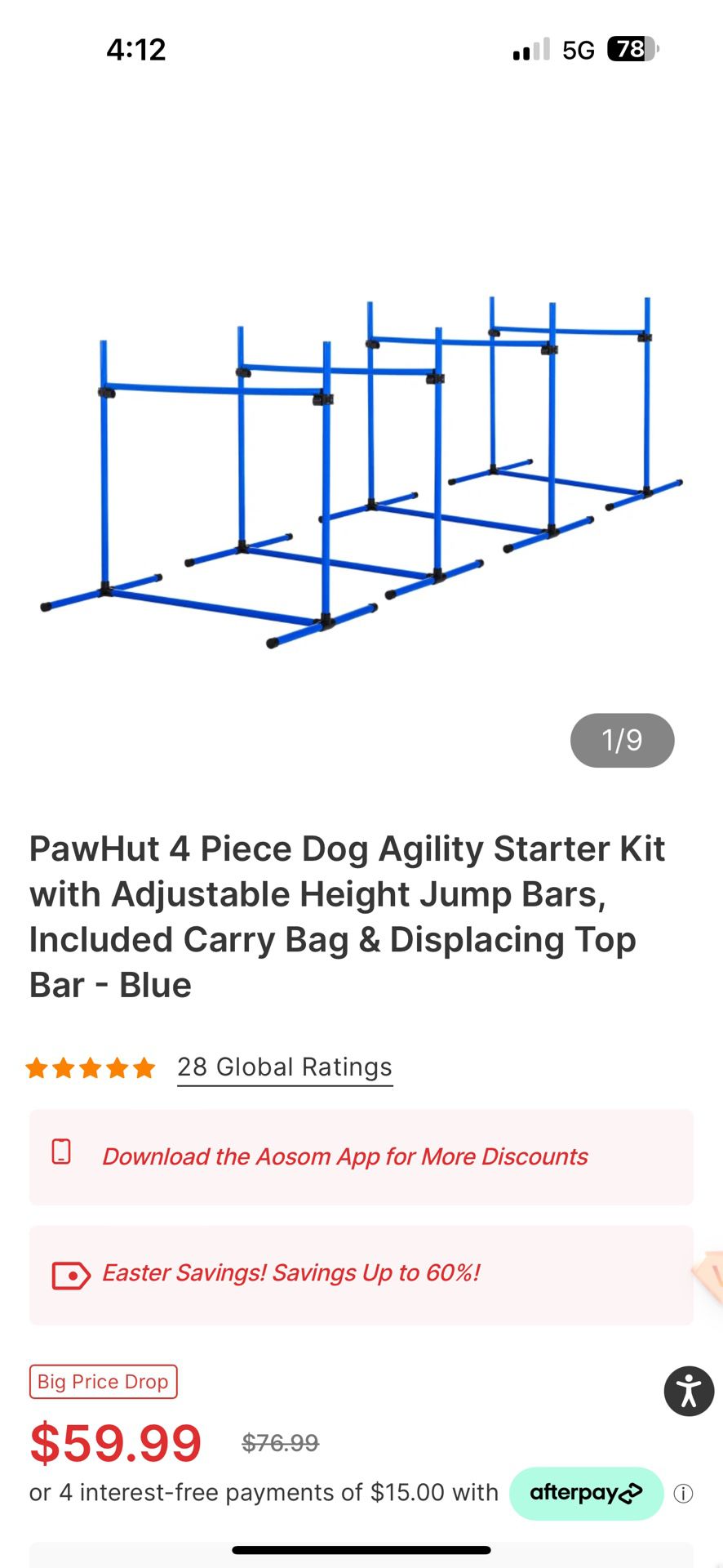 4 Piece Dog Agility Set