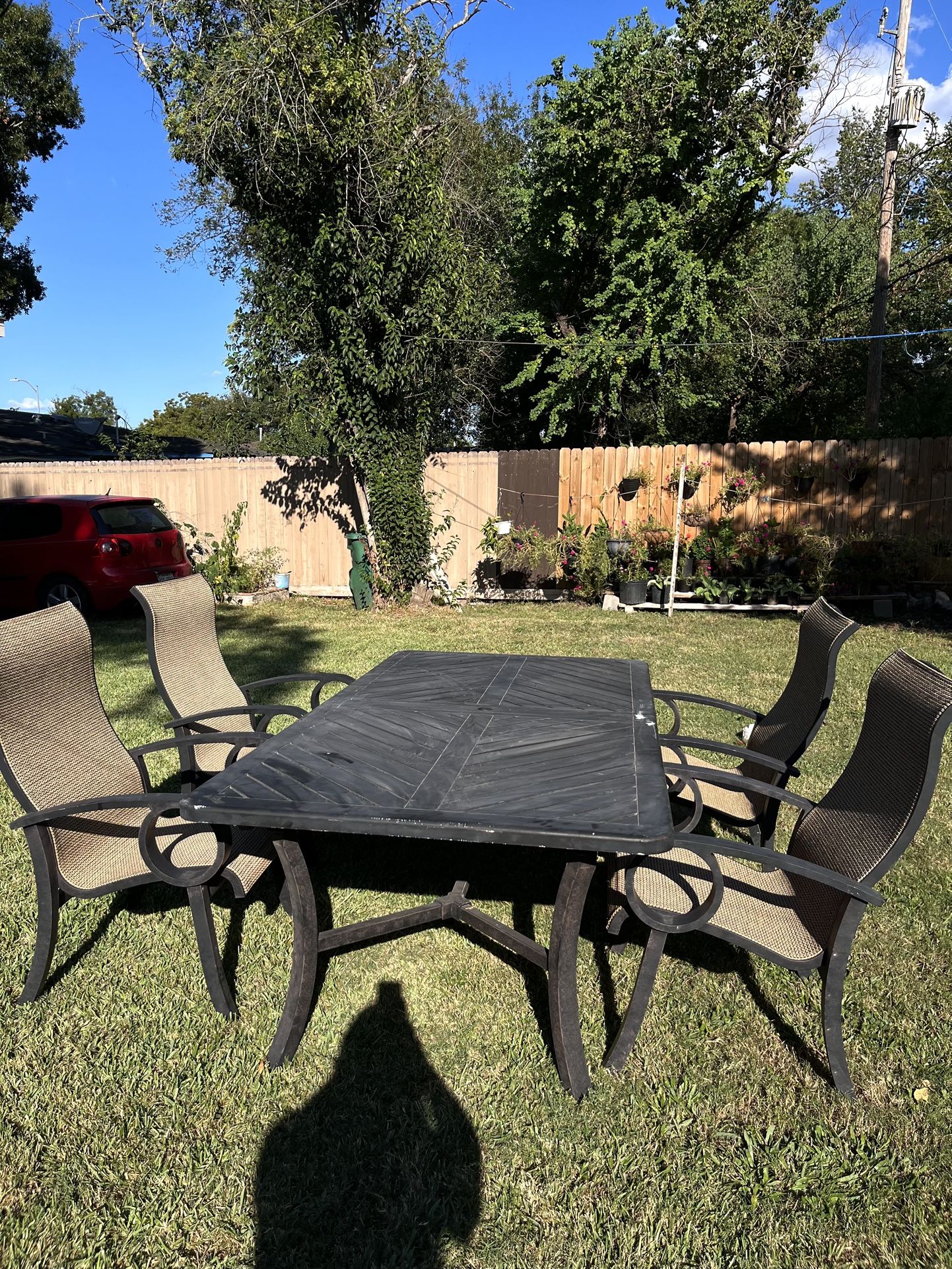Outdoor Patio dining Table With Chair 