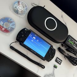 PSP 2001 Black 128GB Bundle (MOd-d3d)