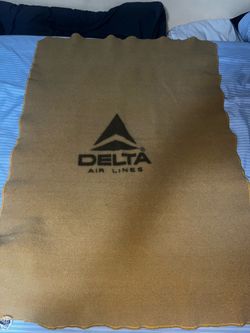 Vintage Delta Airlines Blanket