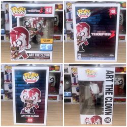 Funko Pop MOVIES TERRIFIER 3 Art The Clown w/ Bloody Axe HT Exclusive 
