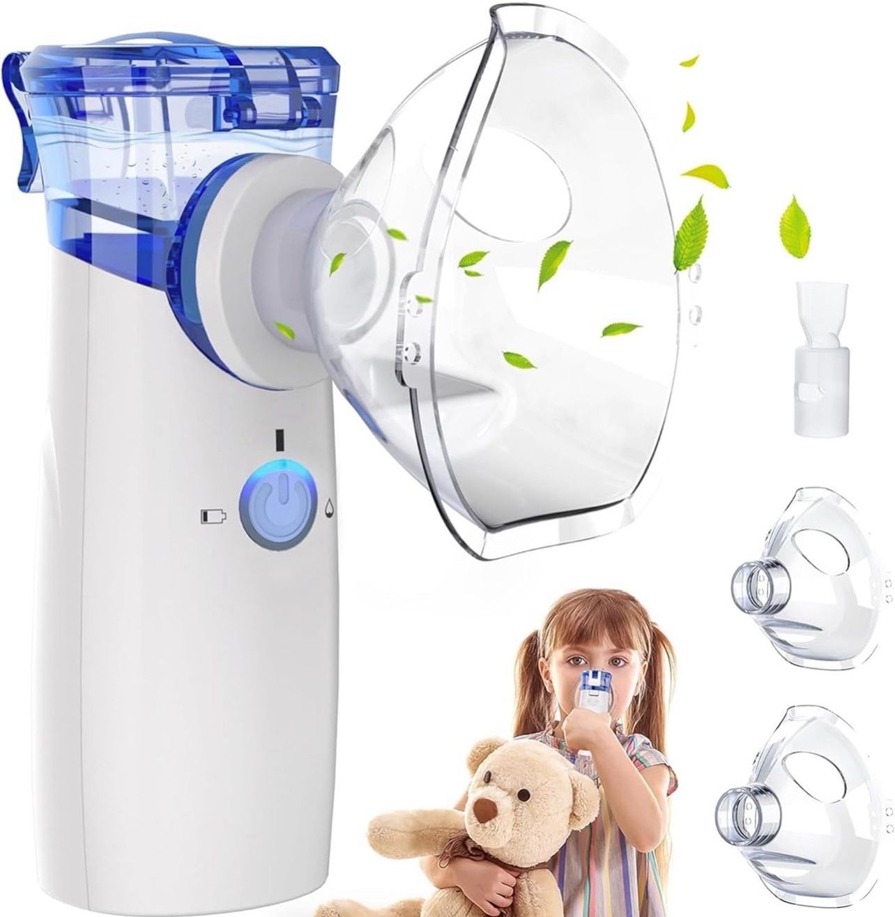 Nebulizer Machine for Adults, Portable Nebulizer for Kids, Rechargeable Nebulizer with Adjustable Nebulization Rate, Nebulizer for Breathing Problems