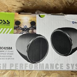 🔊 BOSS AUDIO MCBC425BA 2-Speaker Amplified Weather-Rated Kit – NEW! SH2 Model
