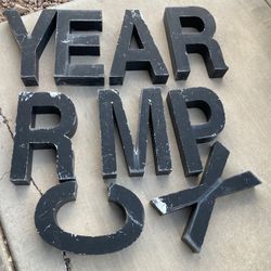 Metal Letters, 15 1/4” X2 3/4”