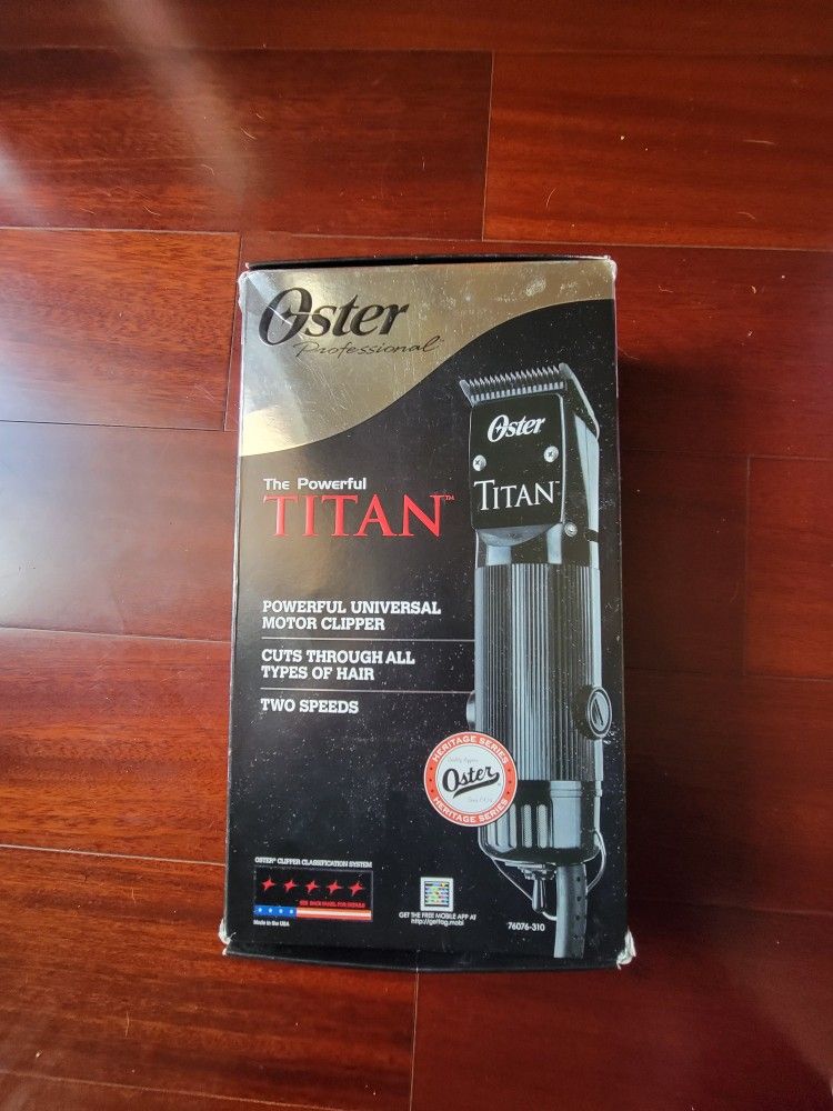Oster TITAN CLIPPERS, WEIGHTED CORD AND BLADE SET