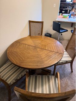 Dining table and chairs