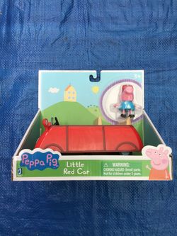 Peeps pig little red car