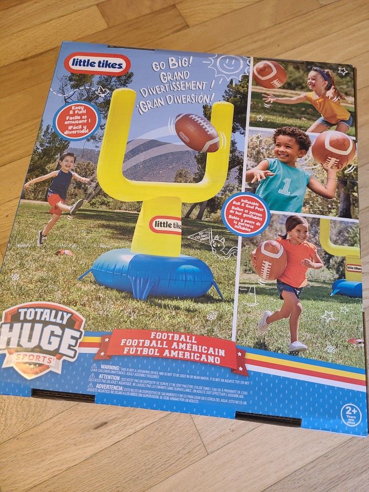BNIB Little Tikes Inflatable Football Goal Post