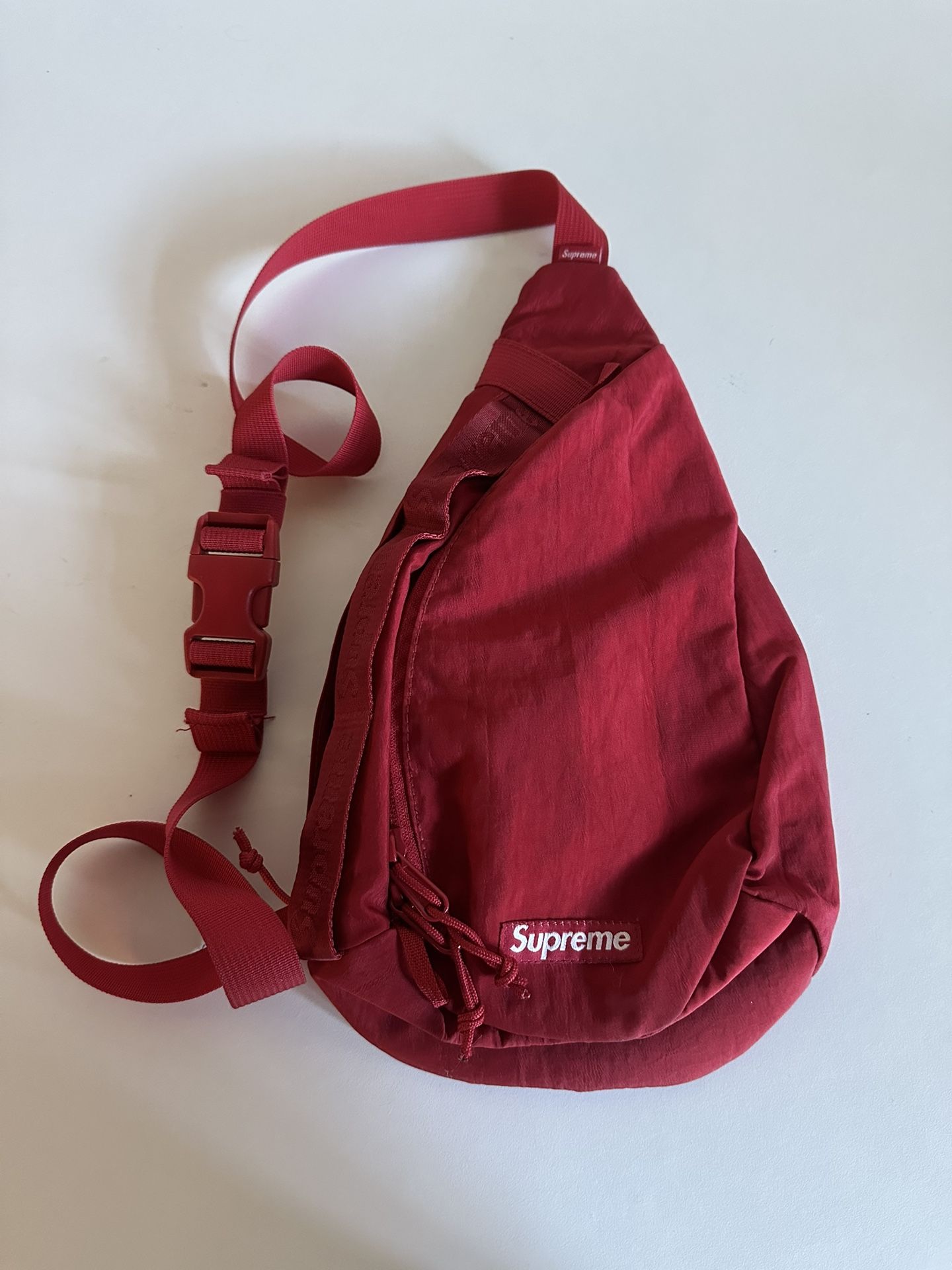 π₯ Supreme Sling Bag β Red