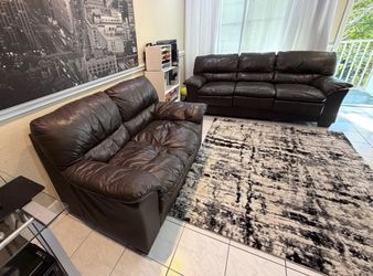 Sofa Couch Pull-out Bed (queen) & Loveseat Set-convertible couch bed set