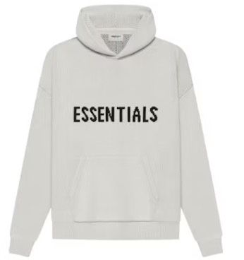 Fear of God Essentials Knit Pullover Hoodie (SS21) - Oatmeal - Medium