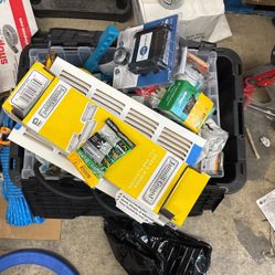 Assorted Bin With New Supplies In It 