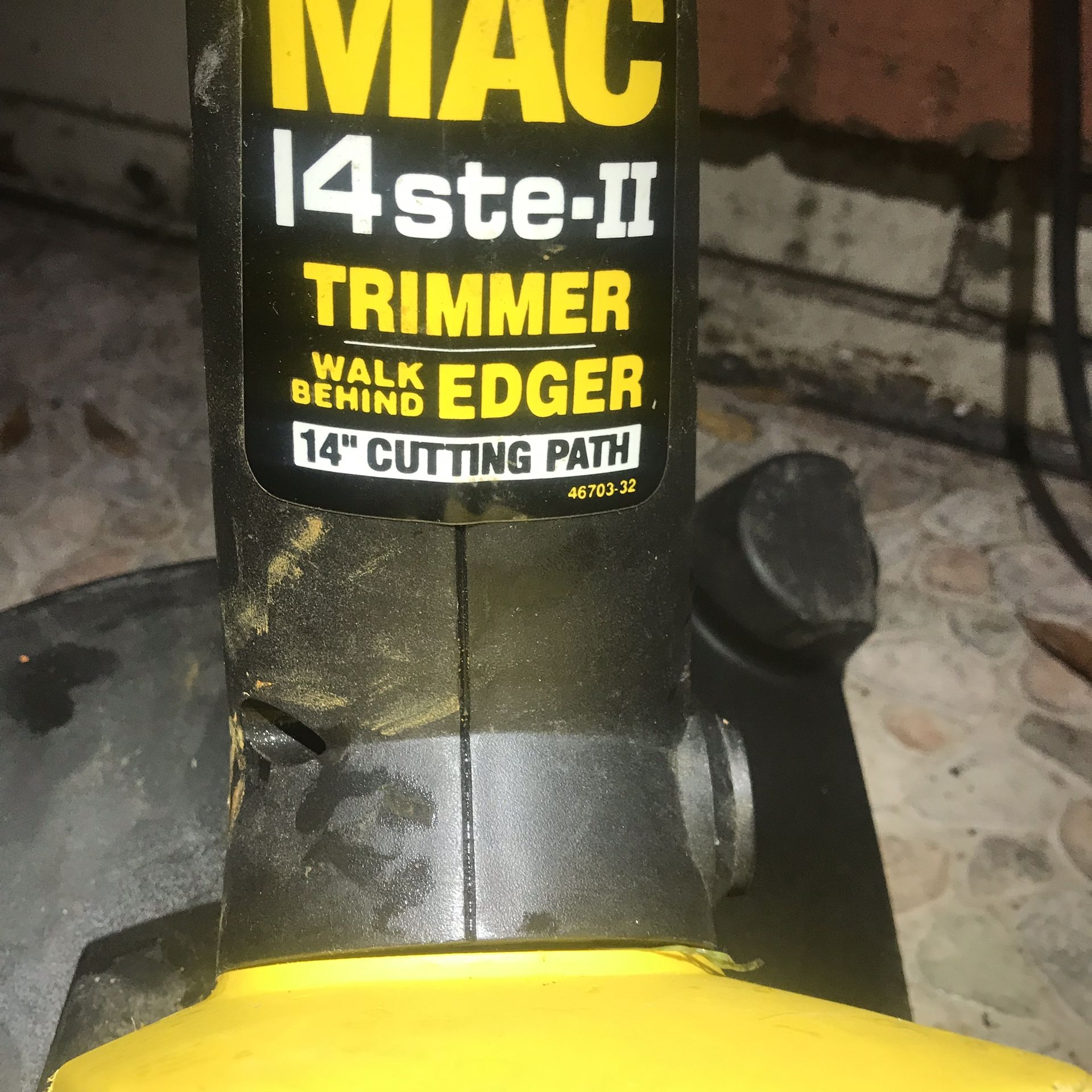 McCullough 14” electric Trimmer, and walk behind edger combination