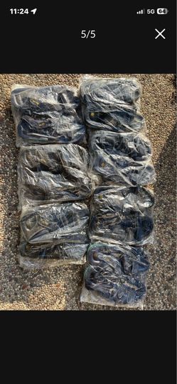 Brand new black $2 Off sandals in packaging.