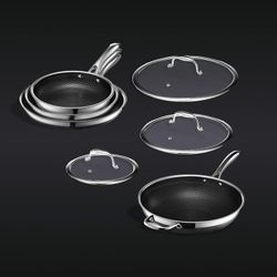 Hexclad 7pc Pan Set 