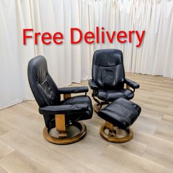 Ekornes Stressless Consul Model Pair Size M MCM Chair Free Delivery