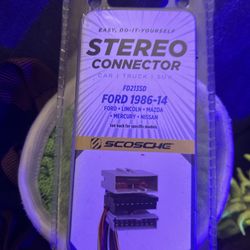 Stereo Connector Ford And Mazda  Etc