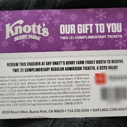 Knotts Tickets