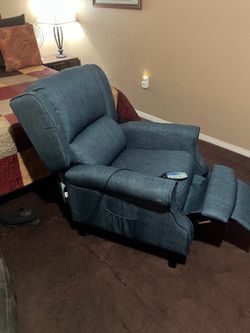Wing back heating/massager/recliner