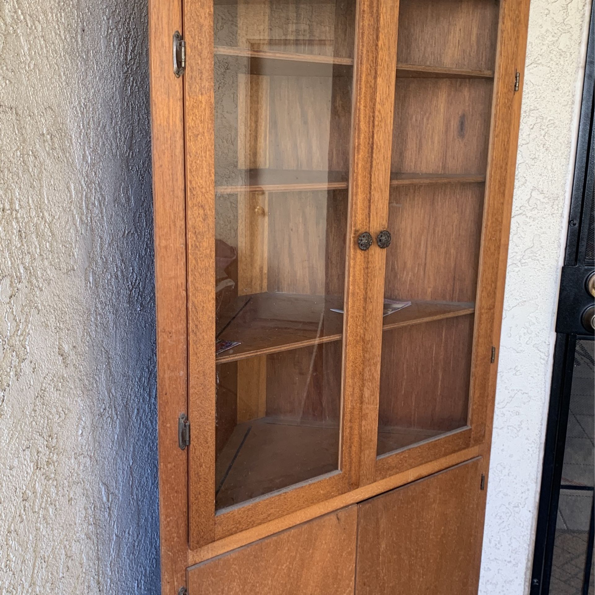 Antique Primitive Corner Cabinet